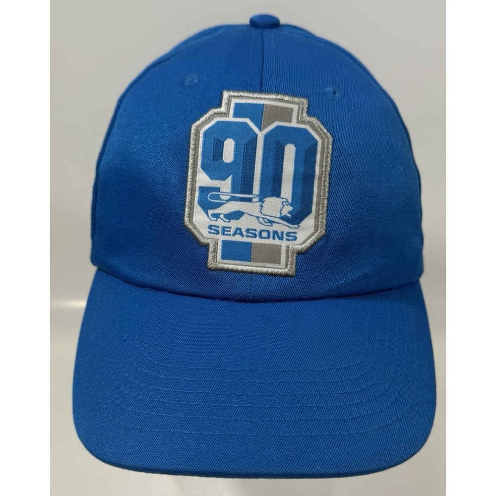 Idegy Detroit Lions Hat Mens OSFM Blue 90 Seasons Miller Lite Adjustable Cap